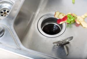 Picture of a broken garbage disposal